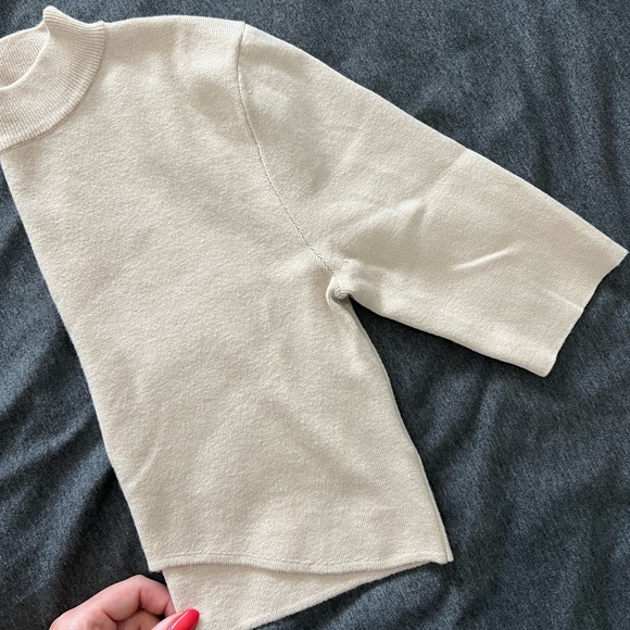 OAK + FORT Cropped Mockneck Sweater - Picture 6 of 7